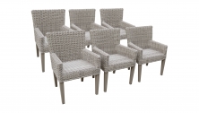 6 Coast Dining Chairs With Arms - TK Classics