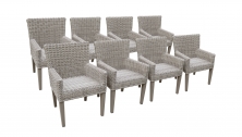 8 Coast Dining Chairs With Arms - TK Classics