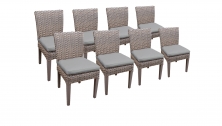 8 Florence Armless Dining Chairs - TK Classics