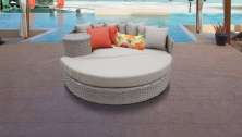 Florence Circular Sun Bed - Outdoor Wicker Patio Furniture - TK Classics