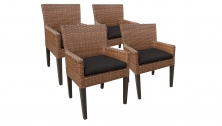 4 Laguna Dining Chairs With Arms - TK Classics