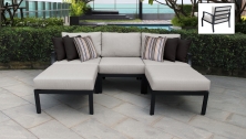 Lexington 5 Piece Outdoor Aluminum Patio Furniture Set 05e - TK Classics