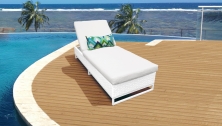 Monaco Chaise Outdoor Wicker Patio Furniture - TK Classics