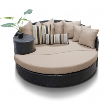 Newport Circular Sun Bed - Outdoor Wicker Patio Furniture - TK Classics