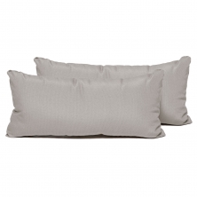 Beige Outdoor Throw Pillows Rectangle Set of 2 - TK Classics