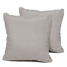 Beige Outdoor Throw Pillows Square Set of 2 - TK Classics