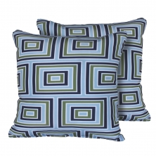 kathy ireland Homes & Gardens Atrium Pillow in Forest Square Set of 2 - TK Classics