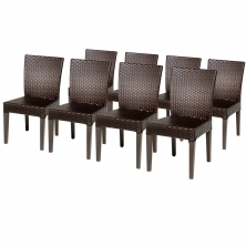 8 Napa Armless Dining Chairs - TK Classics