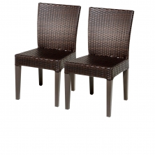 2 Napa Armless Dining Chairs - TK Classics
