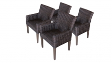 4 Venice Dining Chairs With Arms - TK Classics