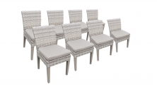 8 Fairmont Armless Dining Chairs - TK Classics