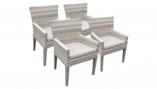 4 Fairmont Dining Chairs With Arms - TK Classics