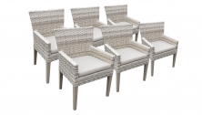 6 Fairmont Dining Chairs With Arms - TK Classics