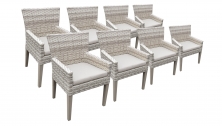8 Fairmont Dining Chairs With Arms - TK Classics